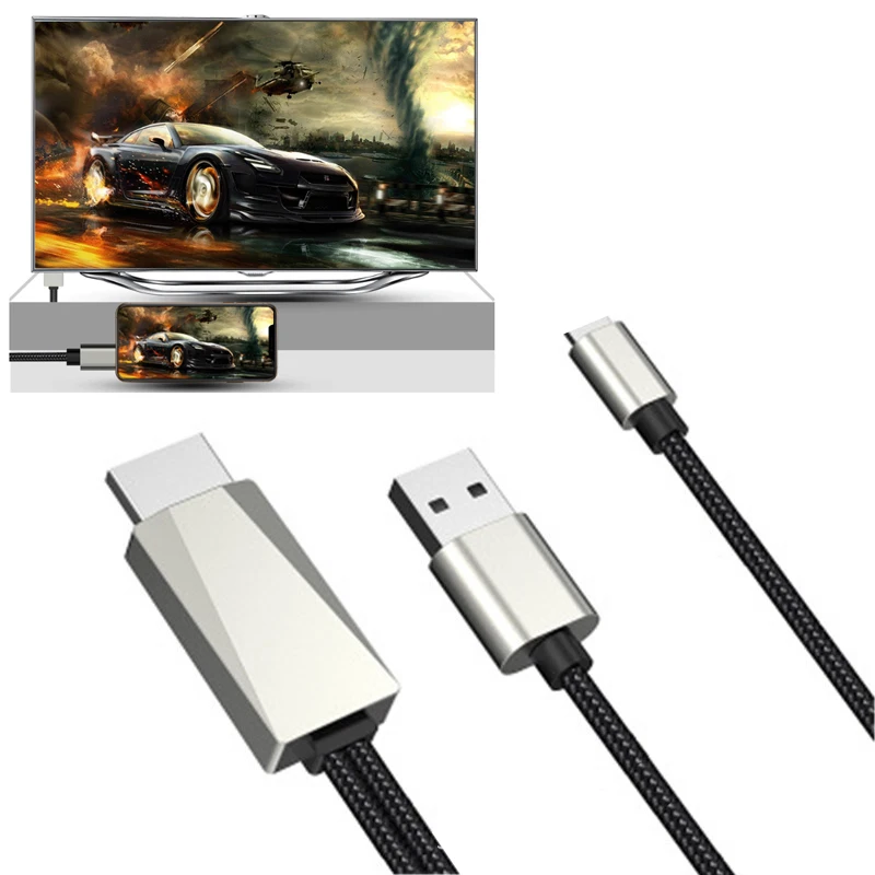 iOS Телефон HDMI кабель HD tv USB AV адаптер Аудио Видео конвейер Шнур для iPhone 5 6 7 8 Plus X XS MAX XR iPad подключение к телевизору