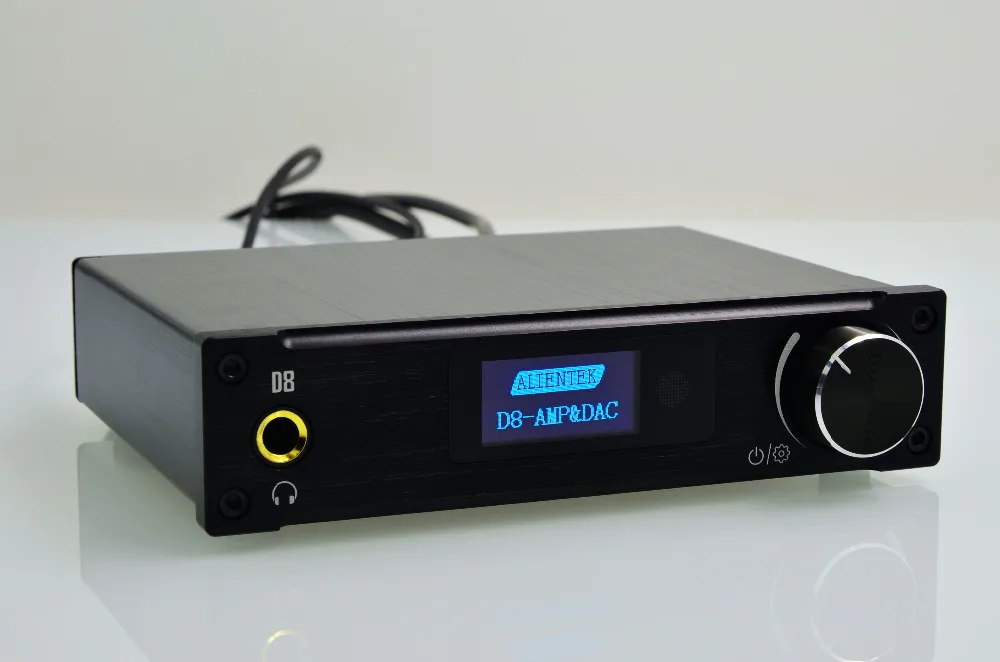 Alientek D8 полный цифровой аудио усилитель для наушников вход USB XMOS/коаксиальный/оптический/AUX 80 Вт* 2 24 бит/192 кГц DC28V/4.3A