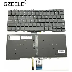 Клавиатура GZEELE US для ноутбука DELL Latitude E5280 5288 5289 7280 7380 E7220 7290 с черной подсветкой