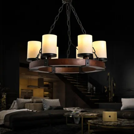 Американский винтажный светодиодный подвесной светильник комнатное освещение