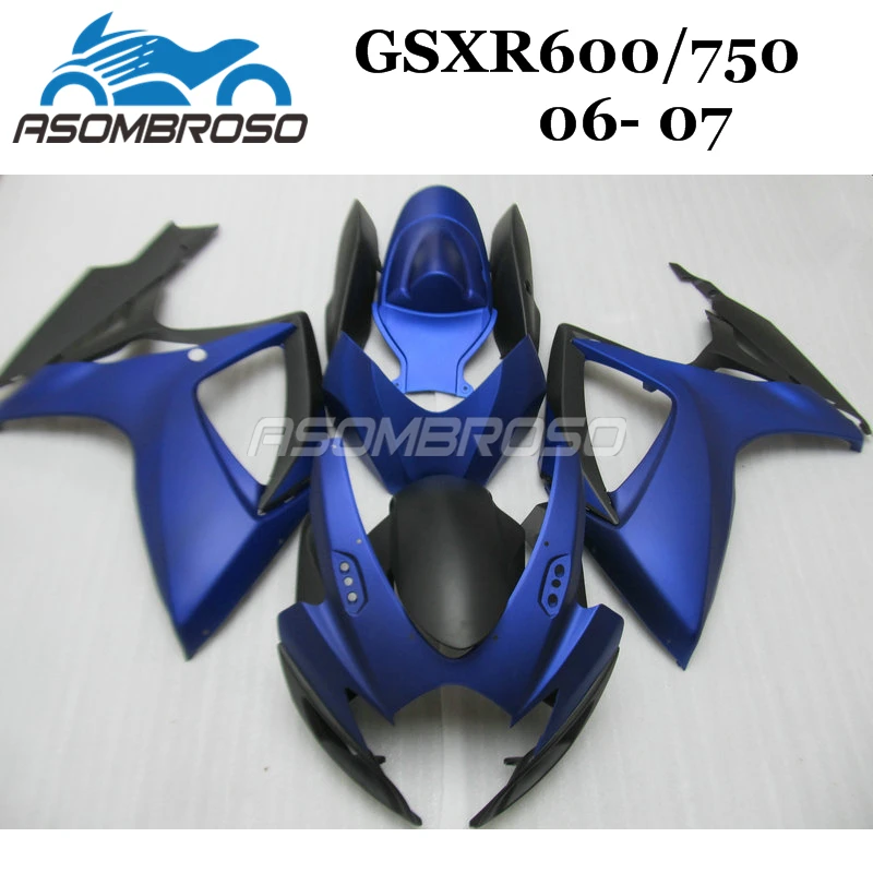 

Настройка инъекций обтекатель для Suzuki 06 07 GSXR600 GSXR750 GSX R600 2006 2007 темно-синие ABS пластик Обтекатели комплекты послепродажного обслуживания