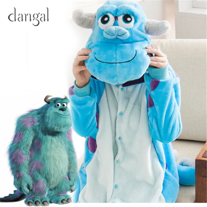 Кигуруми Университет монстров узор в горошек для детей и взрослых Kigurumi Пижама с