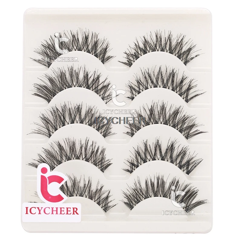 5 Pairs Beauty Makeup Handmade Long Natural Eye Lashes False Eyelashes Extension | Красота и здоровье