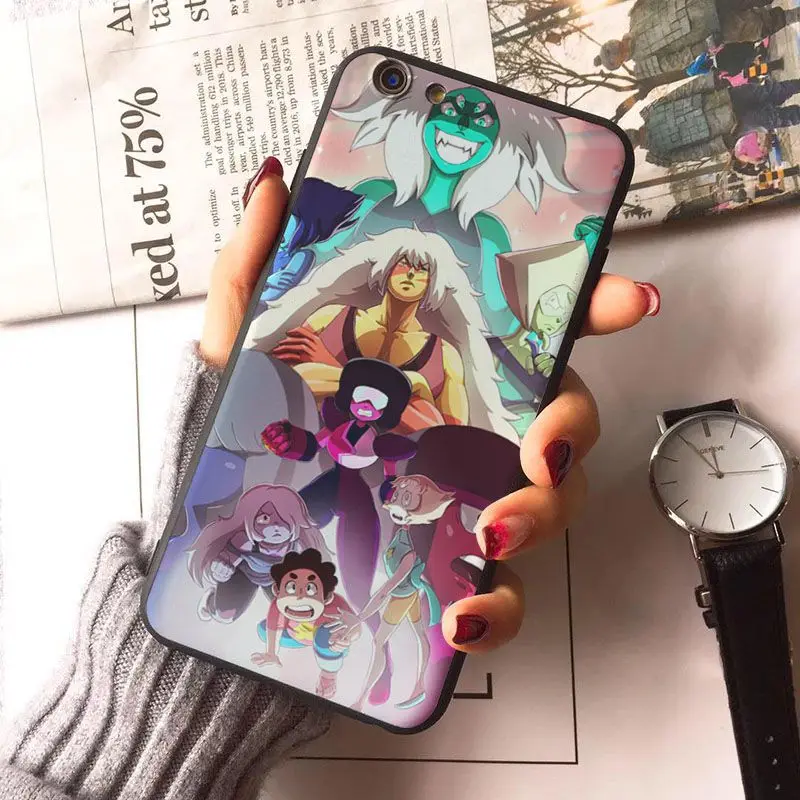 Чехол MaiYaCa для iphone 5s 7PLUS с мультяшным Стивеном Вселенная чехол 5c SE 6s 6plus 7 8X8plus