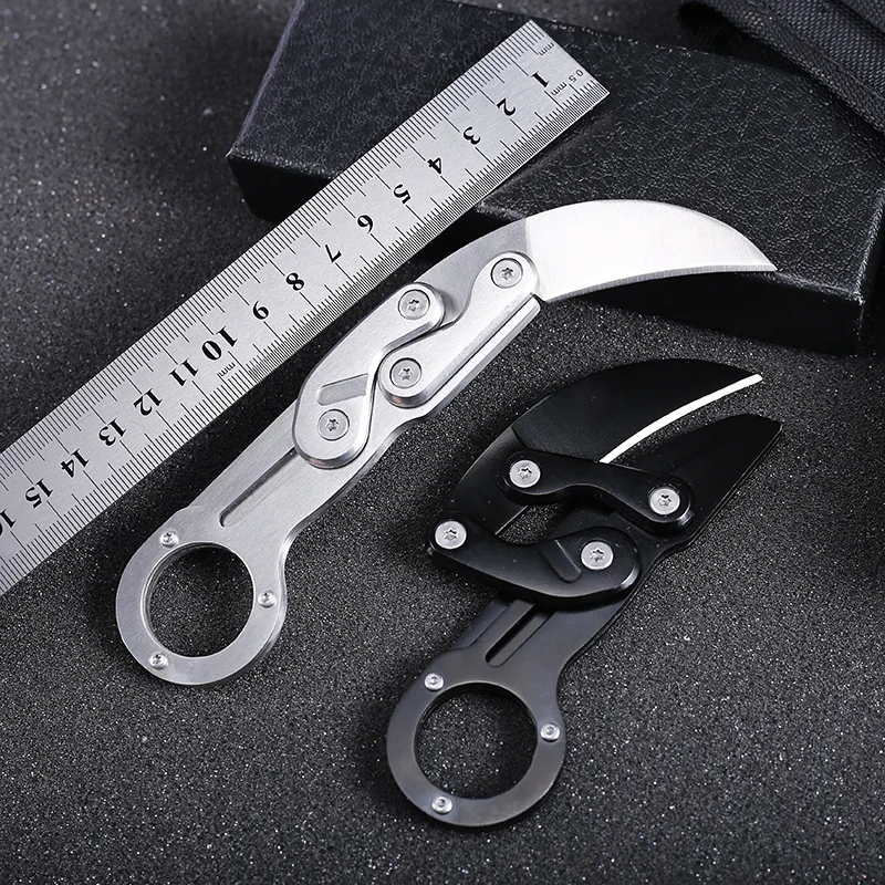 Карманный нож для выживания karambit cs go ganzo металлическая ручка складные ранцы faca
