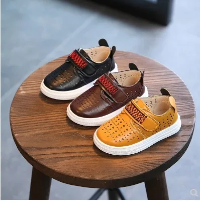 NEW Leather Sandals Cut-Outs Kids Children Baby Toddler Shoes Boys For Girls Sandalia Infantil | Детская одежда и обувь