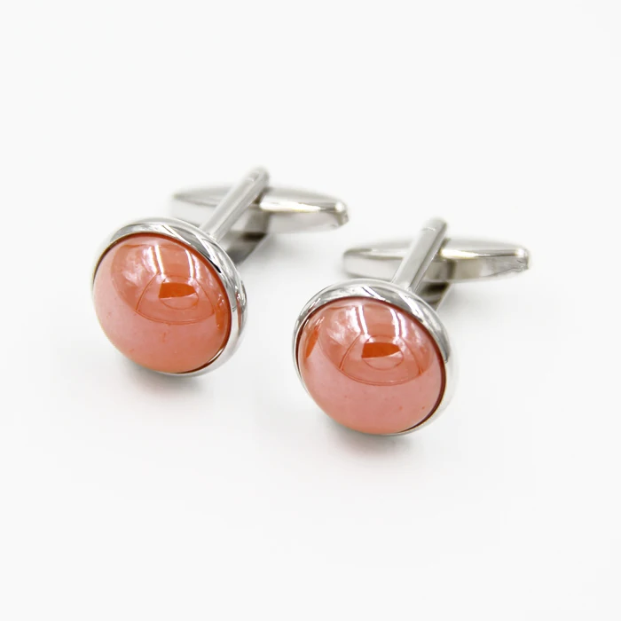 Hot Promotions simple solid color high-grade round French cufflinks Two colors for men and women Cufflinks | Украшения и