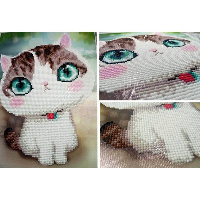 5D DIY алмазная мозаика алмаз вышивка спальня мультфильм животных милый кот точки