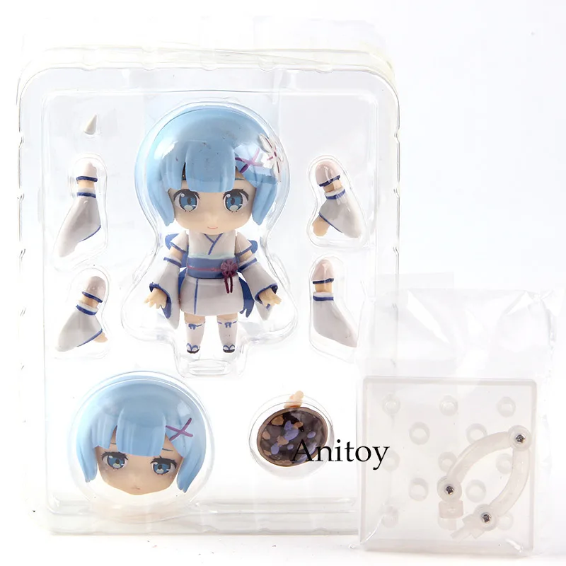 Re Zero Kara Hajimeru Isekai Seikatsu Rem Ram детство Ver. Nendoroid 942 ПВХ фигурка аниме Коллекционная модель игрушки - Цвет: Rem in bag