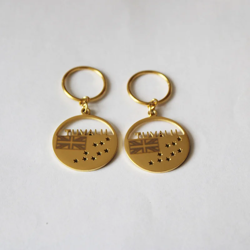 Gold color Серьги Kiribati для женщин, для девочек, золото, нержавеющая сталь, Marshall, Тувалу, серьги-капли, ювелирные изделия - Окраска металла: Gold color