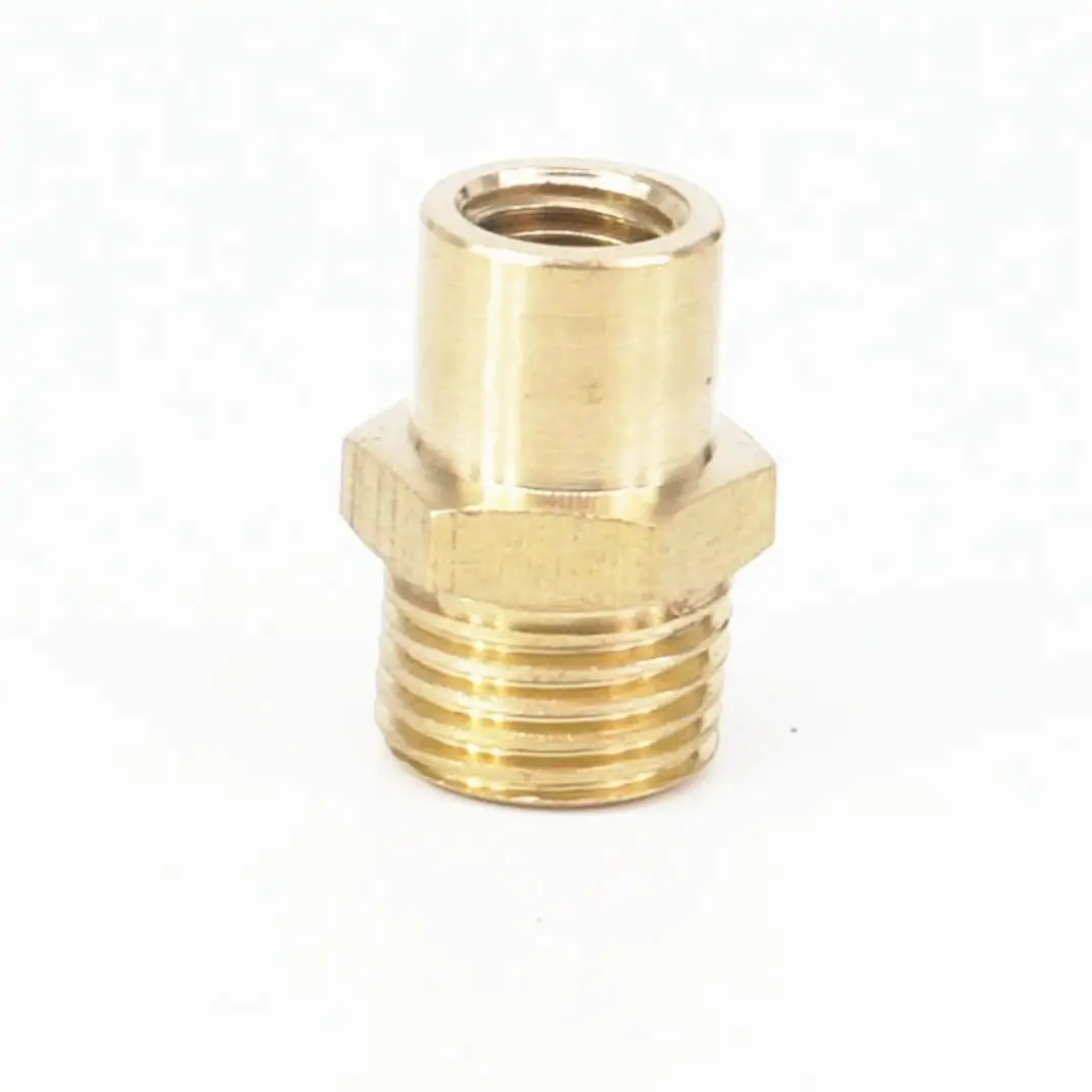 Латунный редуктор с шестигранной головкой M8x1mm гнездо на 1/4 &quotBSP наружная резьба