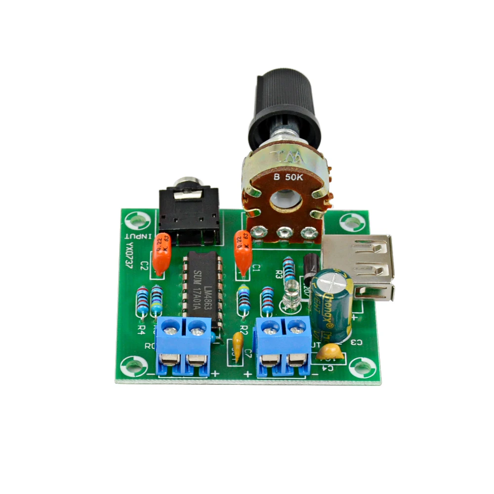 Блок питания USB 5 В Новая плата мини усилителя мощности Вт * 2 hi fi Двухканальный