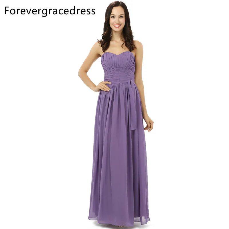 Forevergracedress фиолетовый цвет платье подружки невесты Новинка без рукавов длинное