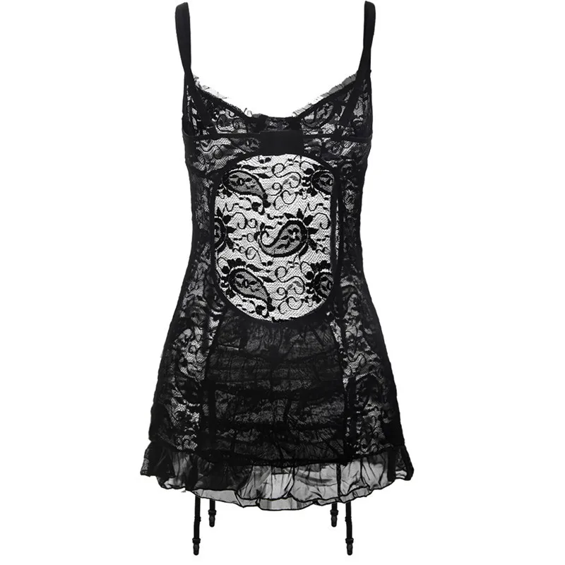 black S M L XL XXL 3XL 4XL 5XL 6XL, эротическое нижнее белье для женщин, плюс размер, сексуальное женское белье, горячие сексуальные костюмы с подвязками - Цвет: black