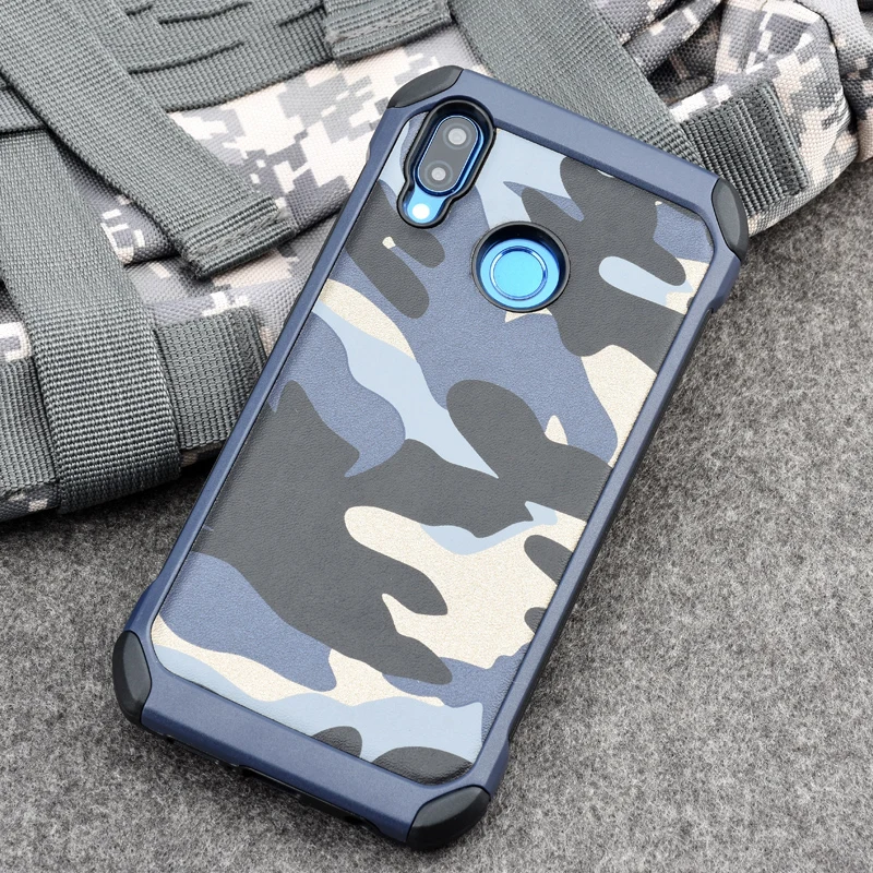Армейский камуфляжный чехол для телефона huawei Nova 3e Nova 3i с узором PC+ TPU 2 в 1 противоударный защитный чехол-накладка для Nova3