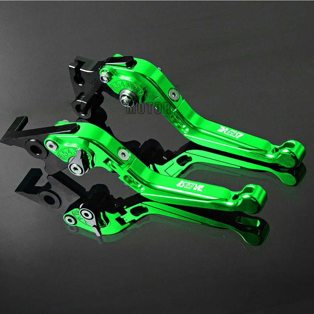 green Для Suzuki DR 650 SE DR 650SE DR650 SE DR650SE 1994 1995 1996 1997 1998 1999 2010 мотоциклов сцепные рычаги регулируемый - Цвет: green