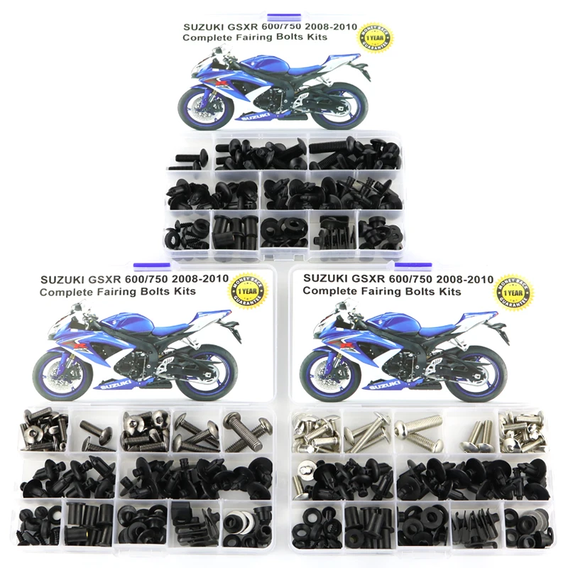Подходит для Suzuki GSXR600 GSXR750 GSXR 600 750 2008-2010 мотоцикл Полный Обтекатель болты Наборы