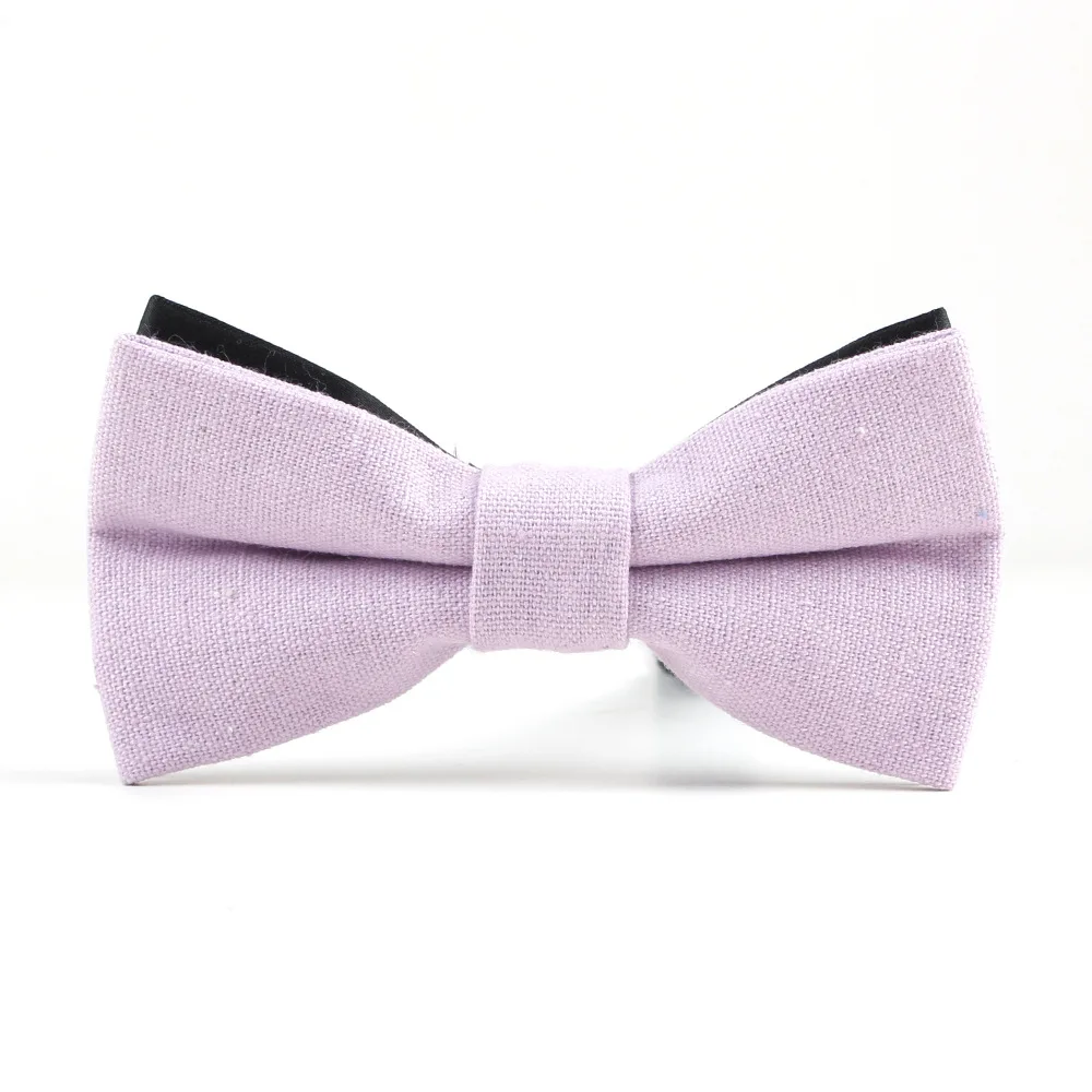 Галстук бабочка лавандового цвета для мужчин и женщин двухслойный | Мужские галстуки и носовые платки -32960485044