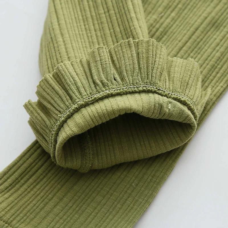 Летние леггинсы для маленьких девочек брюки малышей милые расклешенные штаны с