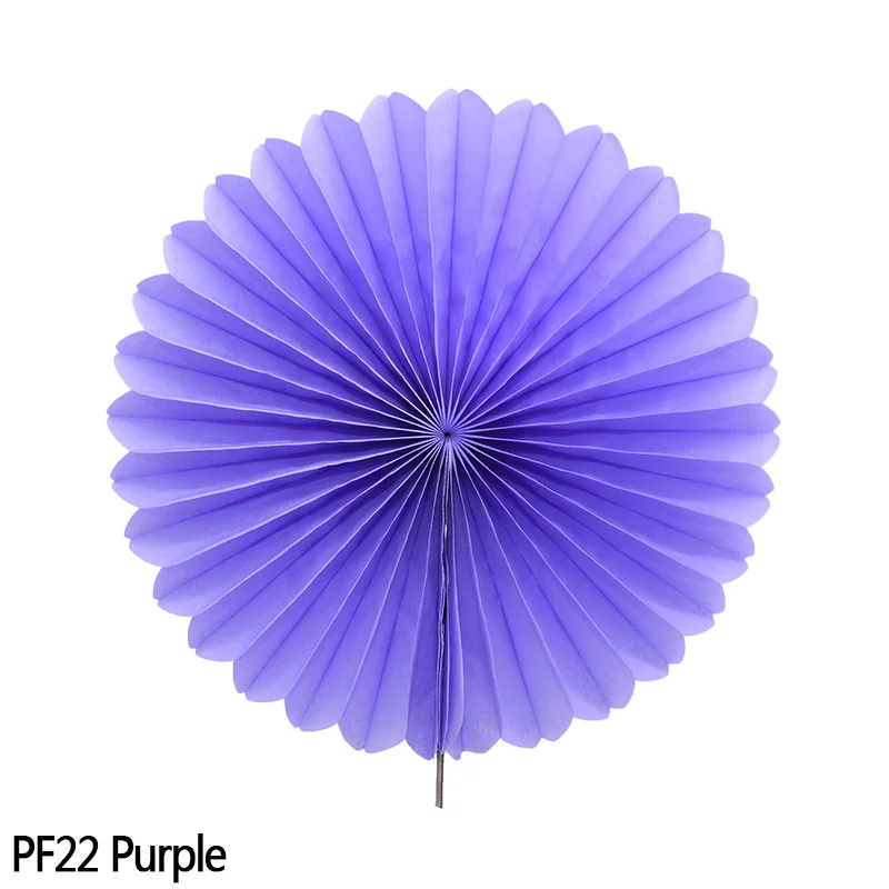 PF22 Lavender 5 шт. 10/15/20/25 см бумажный веер вертушка круглый Фонари для свадьбы, праздника, вечерние висит с цветочным узором на день рождения Набор сделай сам DIY 8z - Цвет: PF22 Lavender