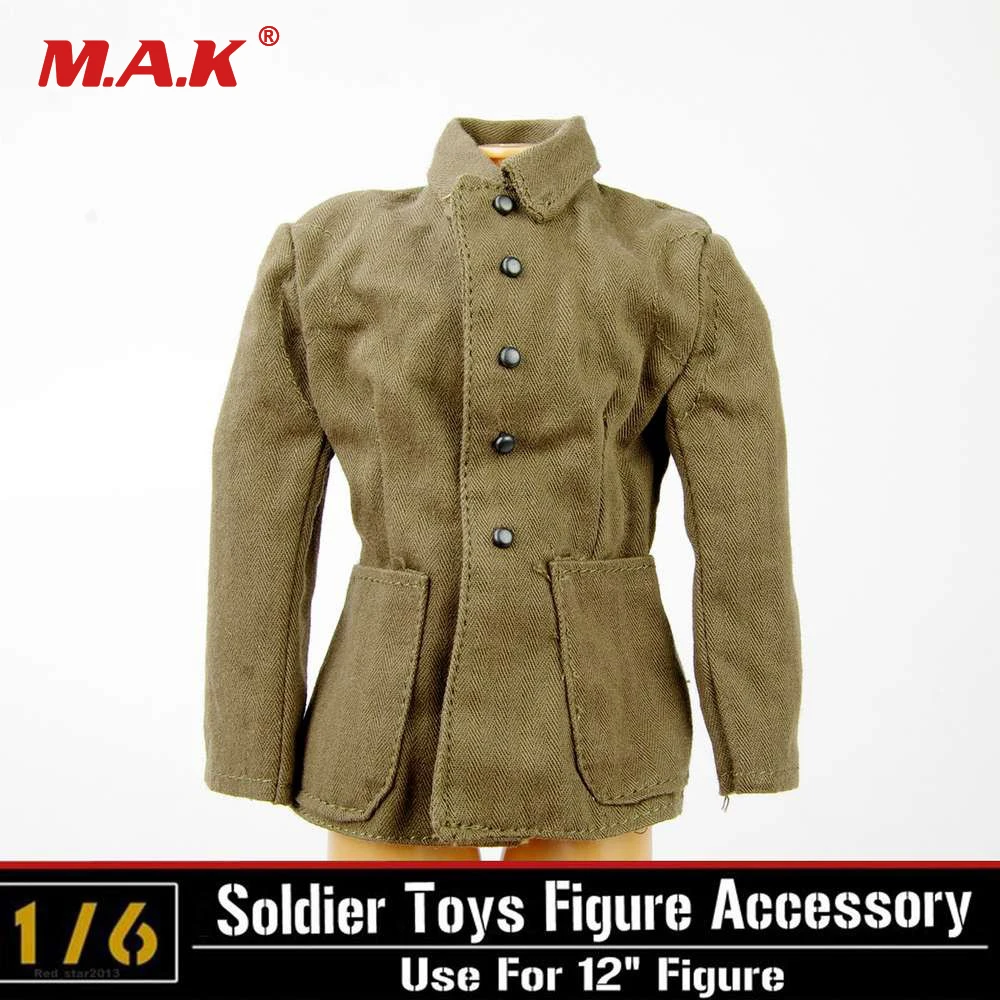 1:6 фигурку одежда модель аксессуаров военного WWII немецкий солдат пальто форма