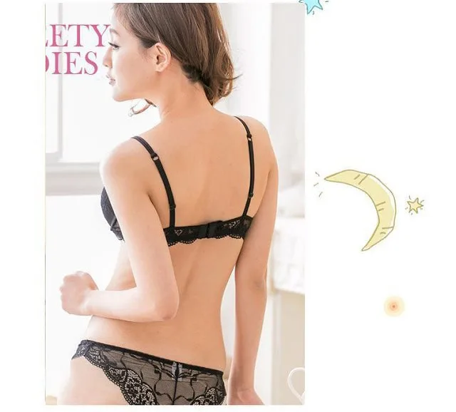 Intimates бюстгальтер Краткие Наборы для ухода за кожей Роскошные пикантные Кружево Бюстгальтер Push Up Для женщин Нижнее Бельё для девочек комплект бюстгальтер эротическое белье Комплект