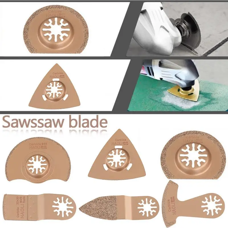 

6PCS Oscillating Tool Saw Blades For Renovator Power Tools As Fein Multimaster,Dremel,electric Tools Accessories