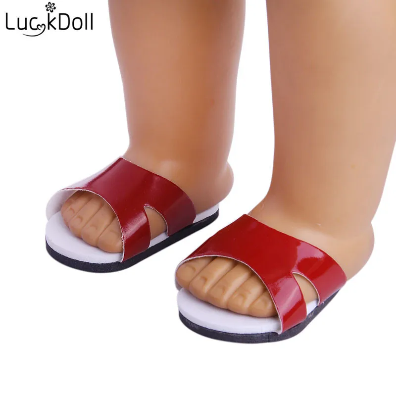 Красочная пляжная обувь Lucky DOLL 18 дюймов американская кукла 43 см аксессуары для