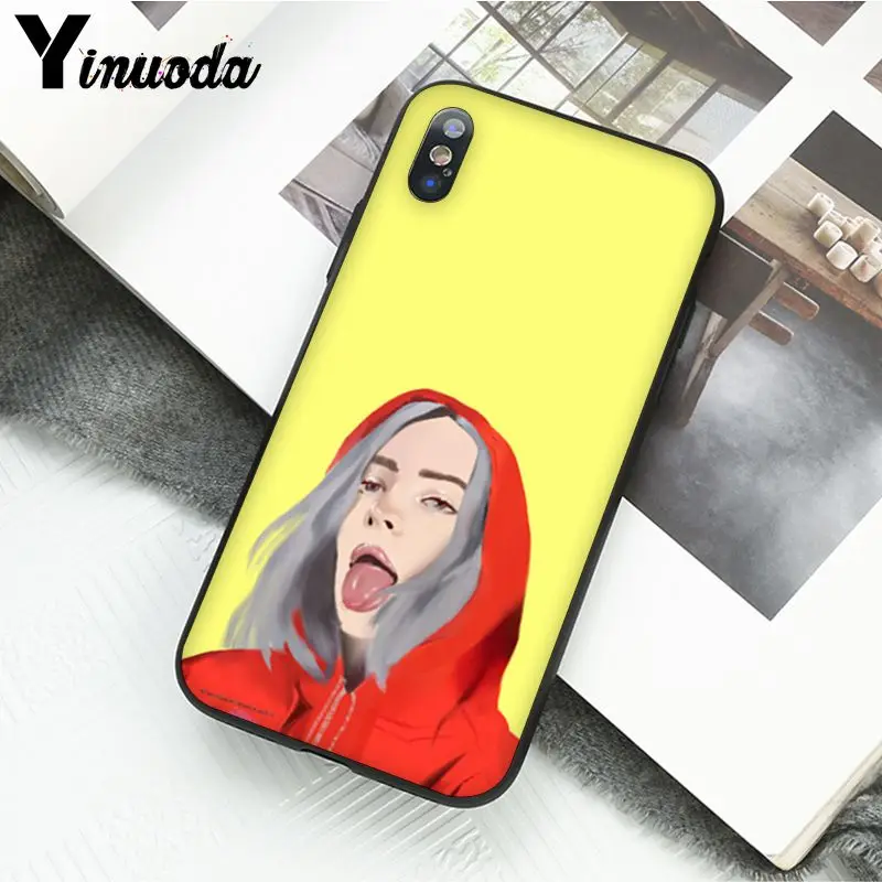 A12 Yinuoda Billie Eilish 13 девушка чехол для телефона для iphone 11 Pro Max 6S 6plus 7 8plus X Xs MAX 5 5S XR - Цвет: A12