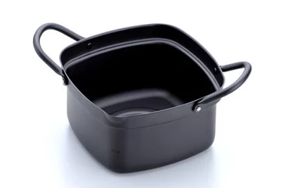 pot Японский стиль, кухонный Квадратный маленький горшок, сковорода для жарки, блюда для здоровья, темпура, индукционная плита с открытым пламенем, фритюрница - Цвет: pot