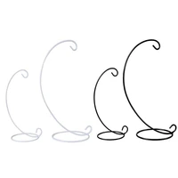 candle holder display stand semicircle half round shape iron rack diy glass ball hook frame micro landscape new arrival 1 8gj2 b
