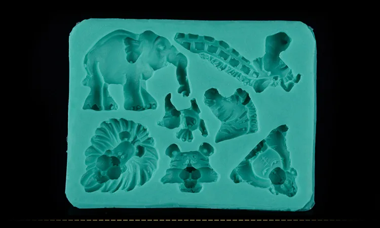 1 шт. животные зоопарк шоколадные конфеты Jello 3D силиконовая форма для торта