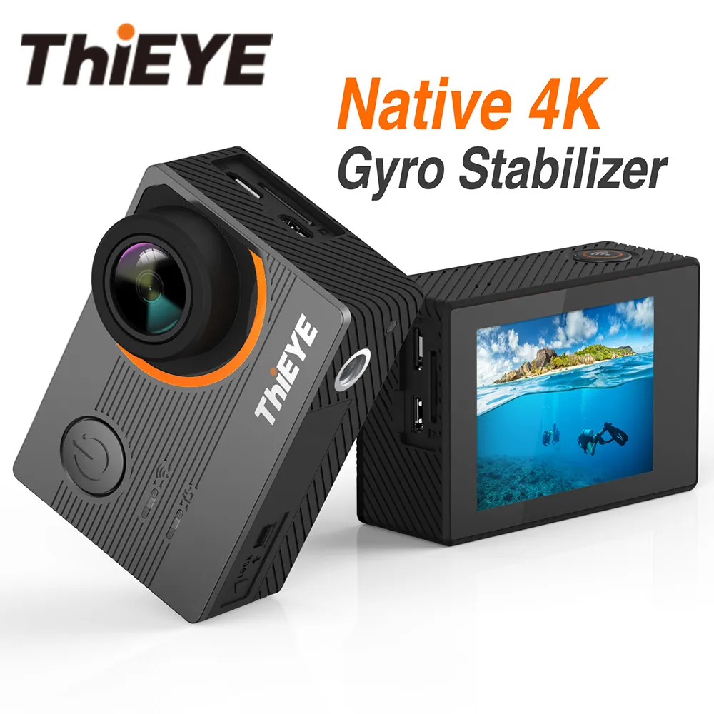 Экшн камера theye E7 Real 4K WiFi водонепроницаемая для дайвинга с дистанционным