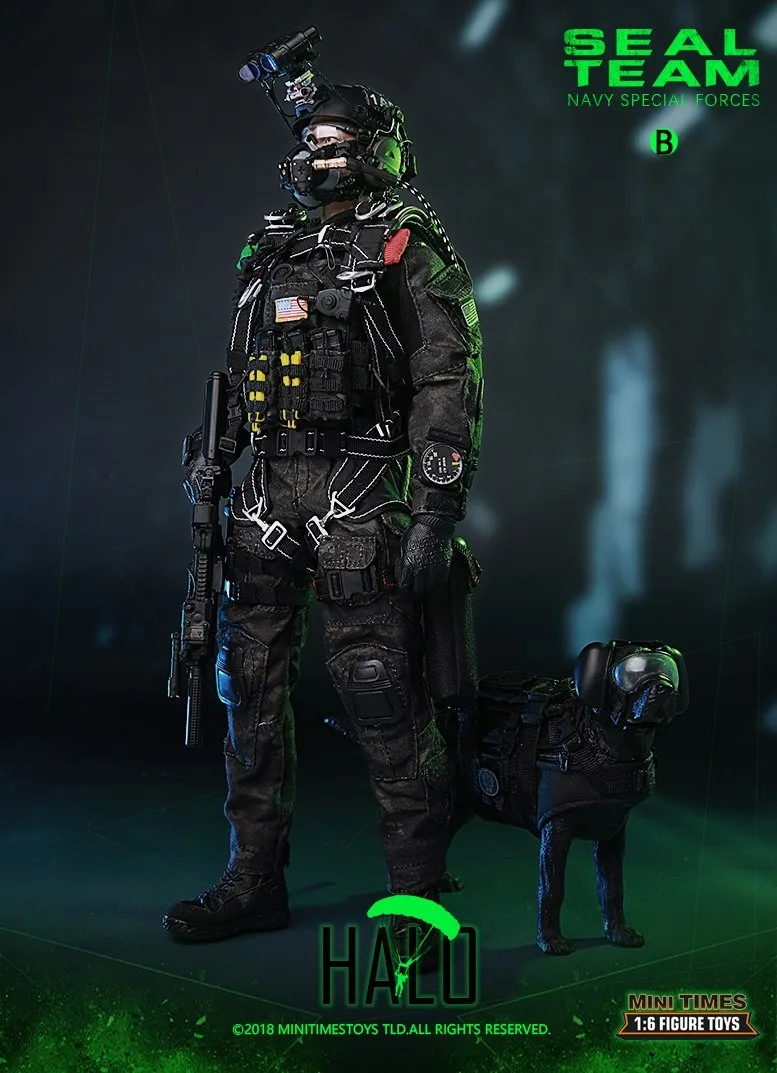 Коллекционная Военная фигурка в масштабе 1/6 кукла Юнайтед States soldier Navy HALO SEAL TEAM 12