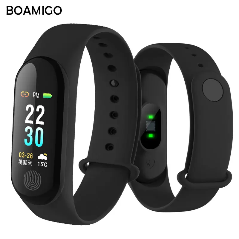 Bluetooth Смарт часы BOAMIGO Smartwatch для IOS Android Phone унисекс Smartband вызов напоминание камера