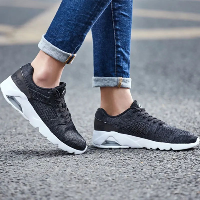 Li-Ning/Женская обувь с пузырьками; обувь для образа жизни; дышащая удобная спортивная обувь с подкладкой; кроссовки-светильник; AGCN036 YXB171