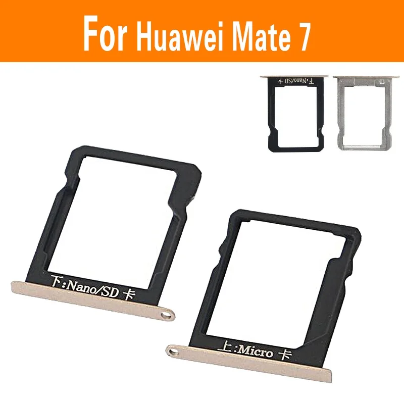 Подлинный лоток для sim карты и микро SD Nano карта Huawei Ascend Mate 7 MT7 TL10 слот чтения