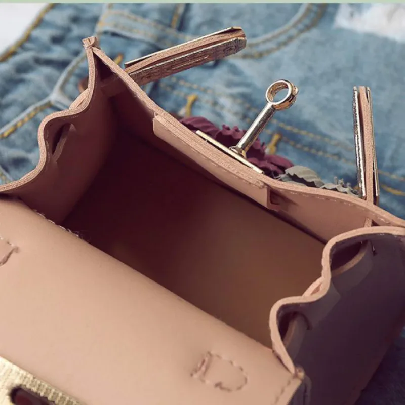 2017 Новая модная женская Мини Цветочная сумка на плечо с цепью маленькая через