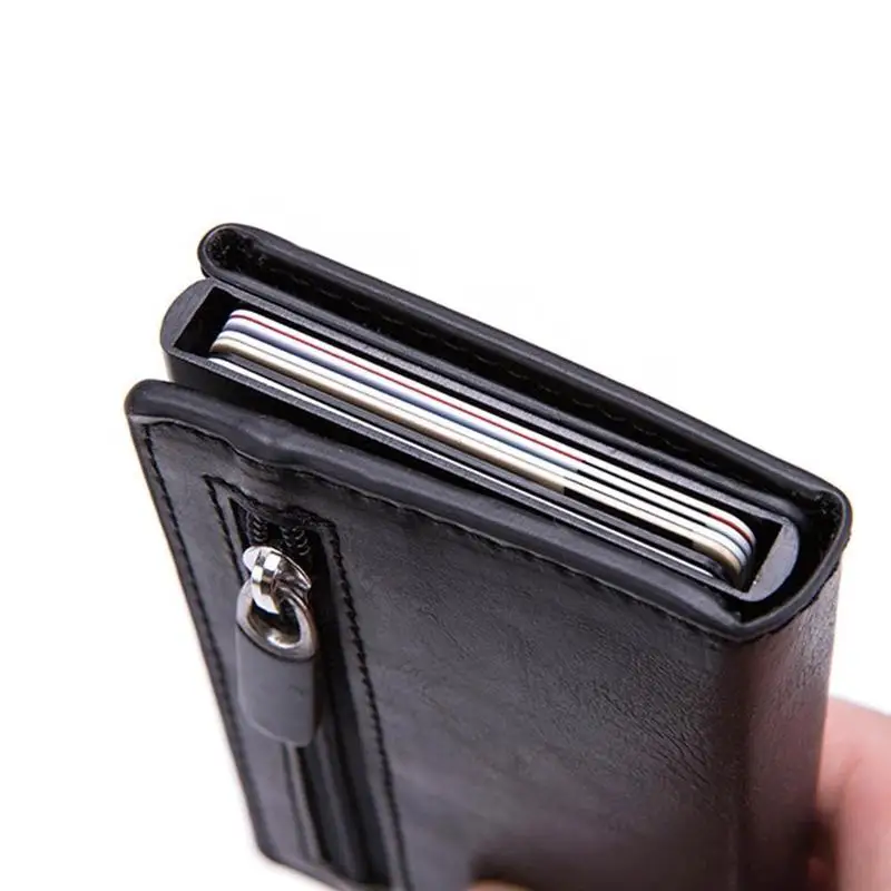 Кредитный держатель для карт новинка 2019 алюминиевый бумажник RFID чехол из