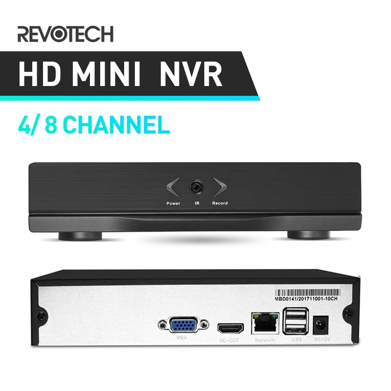 HD 1080P мини NVR 4/8 канала H.264 сетевой видеорегистратор HDMI CH видеонаблюдения для IP