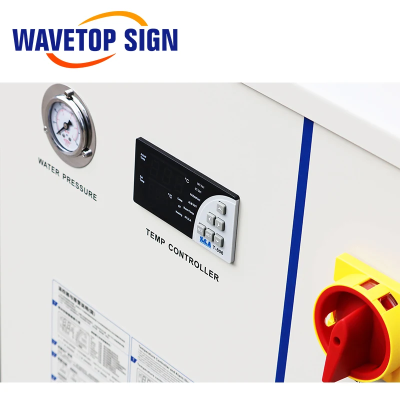 WaveTopSign S&A CW-6000AH CW-6200AH CW-6200BI индустриальный Воздушный Чиллер для воды для 300 Вт 600 Co2 Стекло лазерная трубка б/у Чиллеры