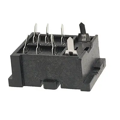 PTF08A 8 паяштифт черная розетка для LY2 JQX-13F/2Z