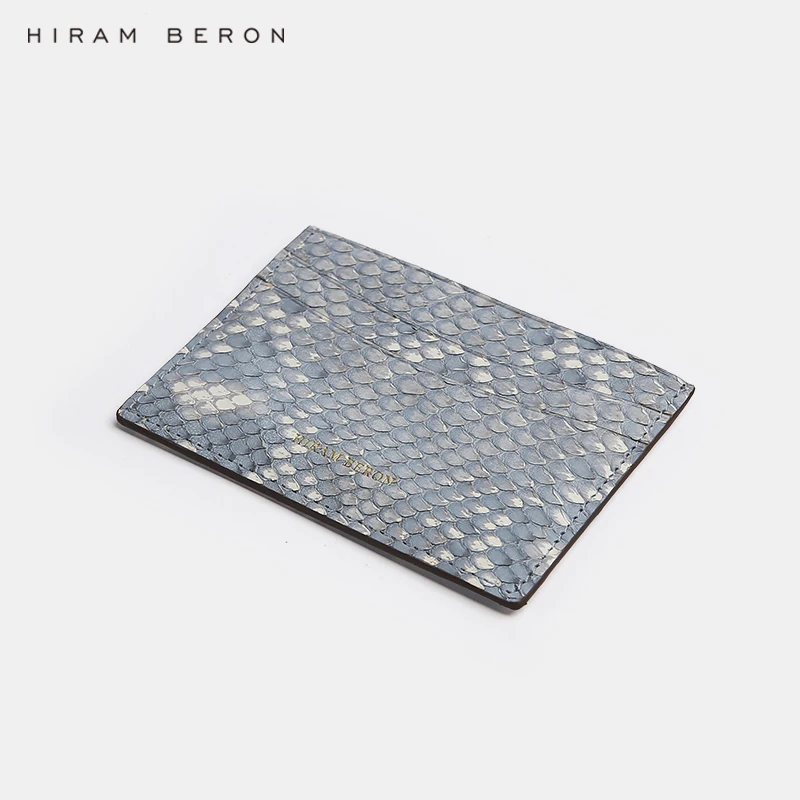 Кошелек Hiram Beron женский из кожи питона роскошный маленький бумажник для кредитных