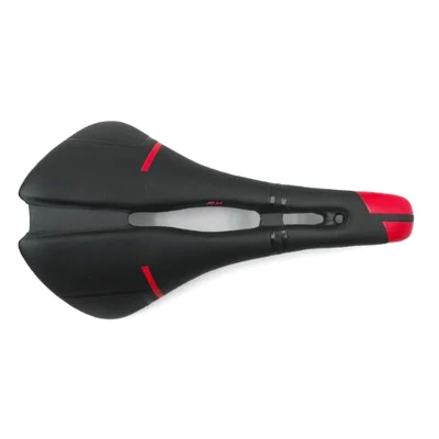 black red Сверхлегкое широкое велосипедное седло из углеродного волокна для езды на велосипеде, vtt racing mtb saddle road cycling, запасные части - Цвет: black red