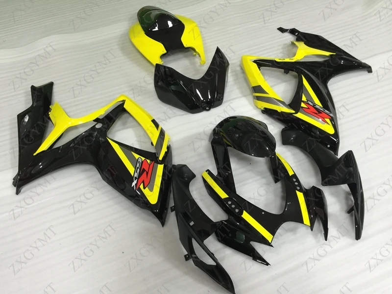 Набор для всего тела GSX R 600 2006 - 2007 K6 черного желтого цвета Обтекатели 750 06 обвесы GSXR
