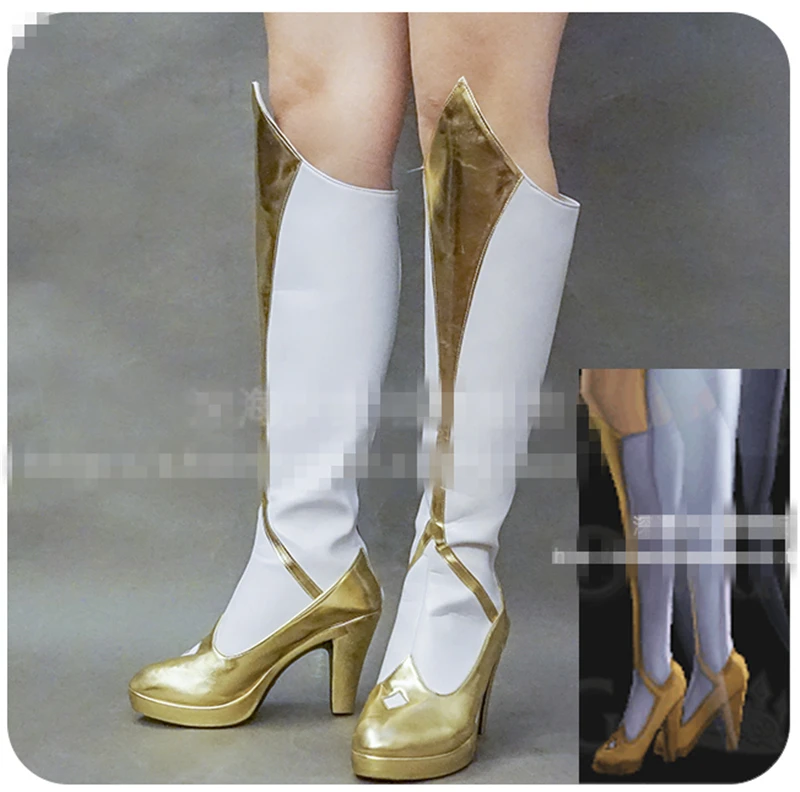 

Custom Made Hot Game LOL the Lady of Luminosity Luxanna Light Cosplay Shoes Women and Girl Shoes