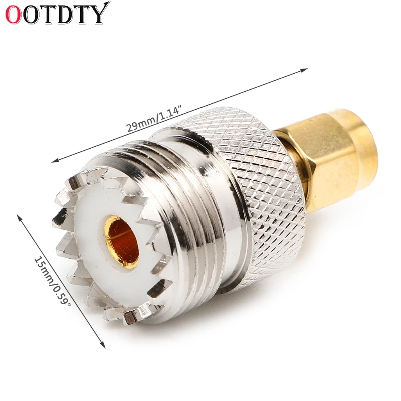 OOTDTY Лидер продаж UHF SO-239 SO239 мама к SMA штекер разъем коаксиальный адаптер