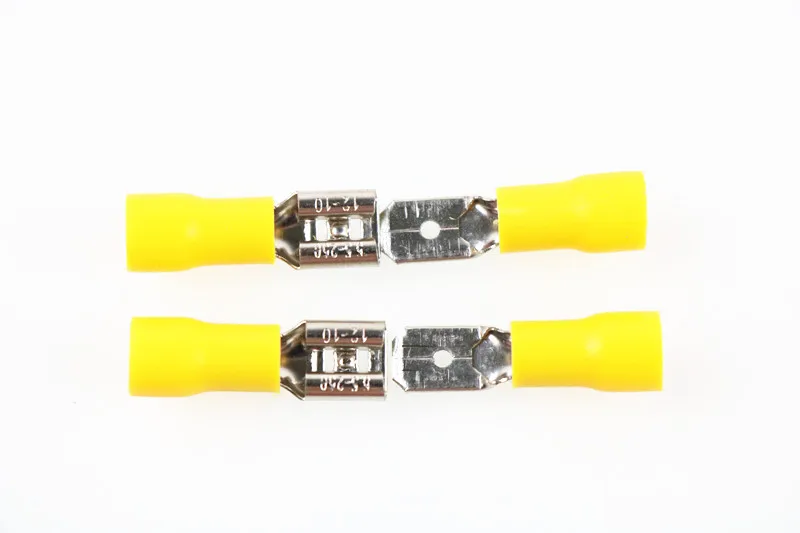 50PCS 25Set yellow Female+Male FDD MDD Insulated Electrical Wiring Crimp Terminal Connector | Обустройство дома