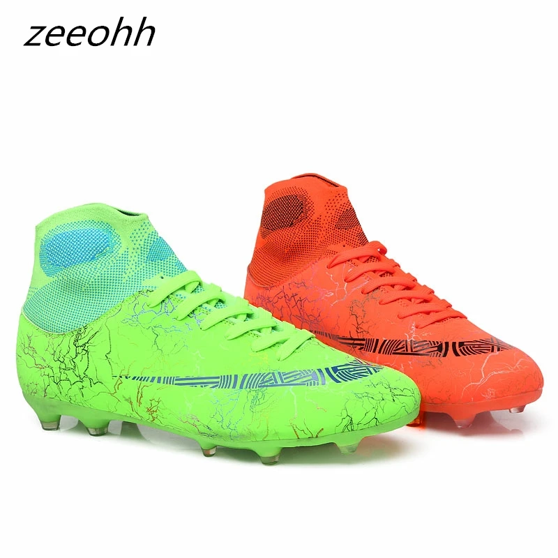 Высокие футбольные бутсы zeeohh TF/FG Длинные шипы и короткие Мужская обувь для