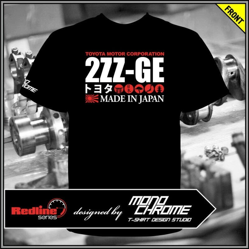 T-shirt Toyota 2ZZ-GE Allex Celica Corolla Runx Voltz WiLL VS |